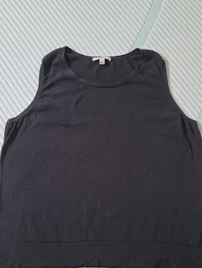 Merona Black Sleeveless Crewneck Tank